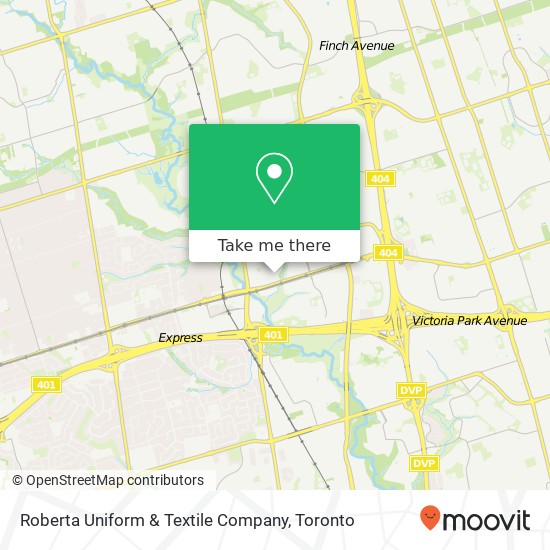 Roberta Uniform & Textile Company, 10 Bloorview Pl Toronto, ON M2J 0B1 map