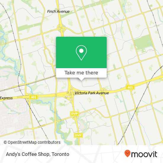 Andy's Coffee Shop, 200 Consumers Rd Toronto, ON M2J plan
