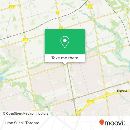 Ume Sushi, 19 Finch Ave W Toronto, ON M2N 7K4 map