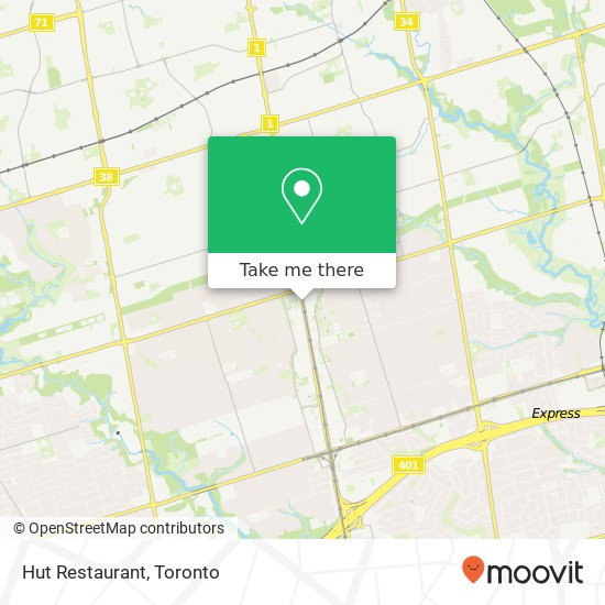 Hut Restaurant, 5515 Yonge St Toronto, ON M2N map