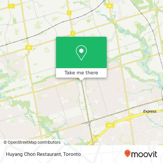 Huyang Chon Restaurant, 5529 Yonge St Toronto, ON M2N plan