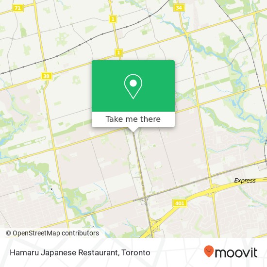 Hamaru Japanese Restaurant, 5469 Yonge St Toronto, ON M2N map