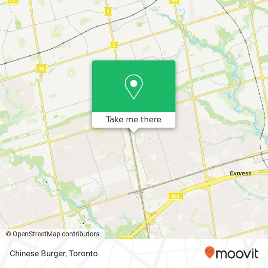 Chinese Burger, 10 Northtown Way Toronto, ON M2N 7L4 plan