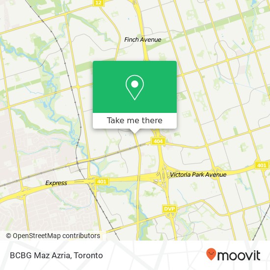 BCBG Maz Azria, 2643 Don Mills Rd Toronto, ON M2J plan