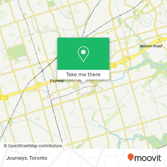 Journeys, Toronto, ON M1P map