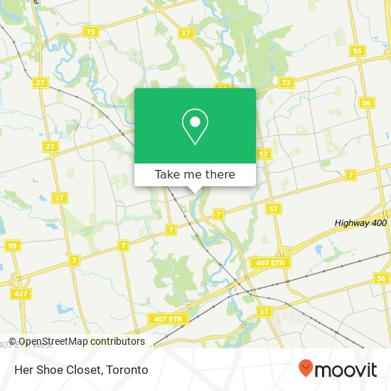 Her Shoe Closet, 97 Woodbridge Ave Vaughan, ON L4L 2S6 map