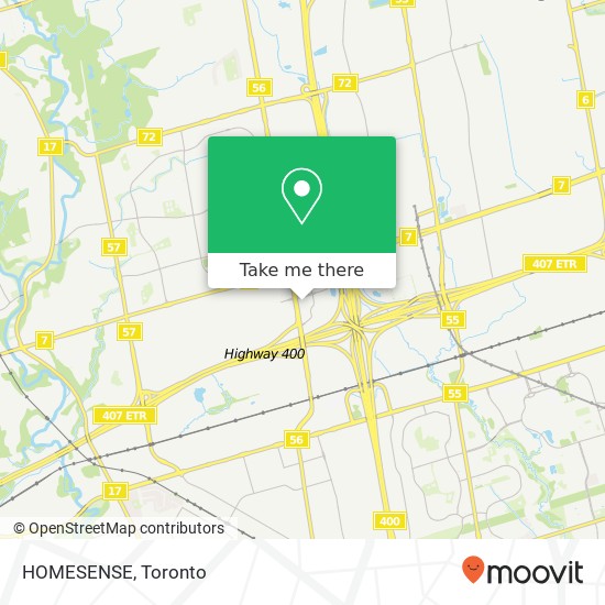 HOMESENSE, 7575 Weston Rd Vaughan, ON L4L map