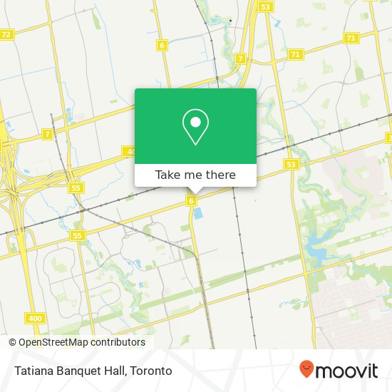 Tatiana Banquet Hall, 2180 Steeles Ave W Vaughan, ON L4K 2Y7 plan