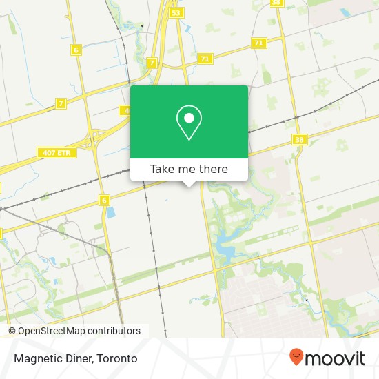 Magnetic Diner, 401 Magnetic Dr Toronto, ON M3J 3H9 map