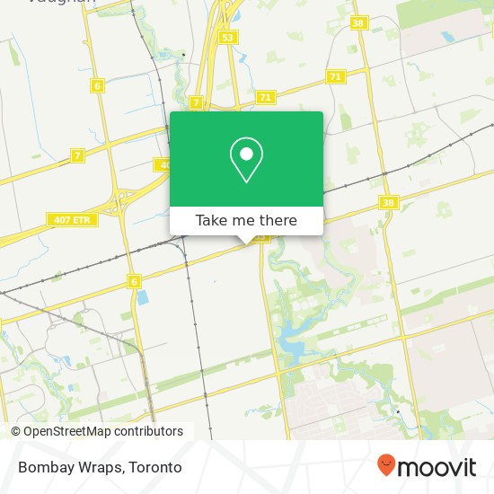 Bombay Wraps, Toronto, ON M3J plan