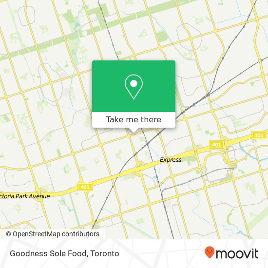 Goodness Sole Food, 4045 Sheppard Ave E Toronto, ON M1S plan