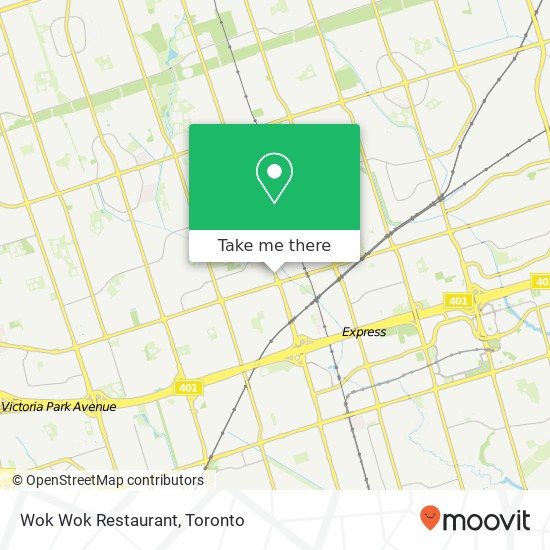 Wok Wok Restaurant, 2347 Kennedy Rd Toronto, ON M1T plan