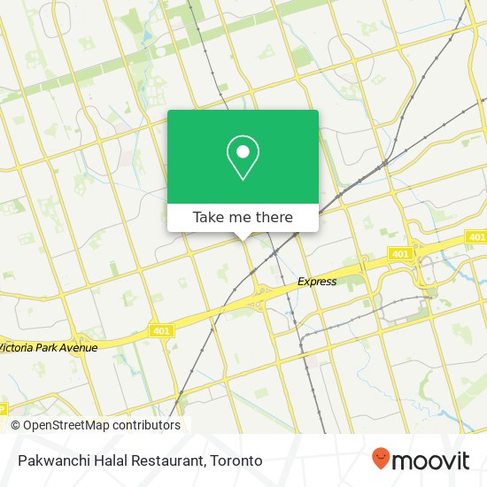 Pakwanchi Halal Restaurant, 2245 Kennedy Rd Toronto, ON M1T plan