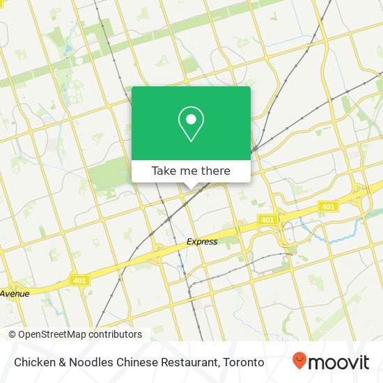 Chicken & Noodles Chinese Restaurant, 1 Glen Watford Dr Toronto, ON M1S plan