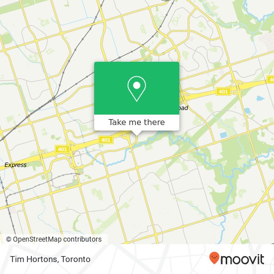 Tim Hortons, 941 Progress Ave Toronto, ON M1G 3T8 plan