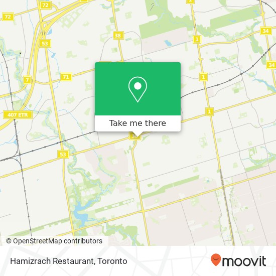 Hamizrach Restaurant, 6233 Bathurst St Toronto, ON M2R map