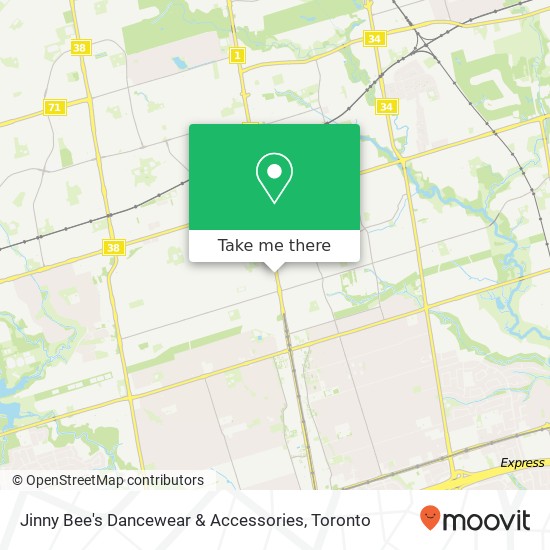Jinny Bee's Dancewear & Accessories, 6018 Yonge St Toronto, ON M2M 3V9 map