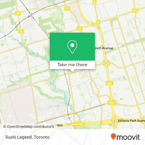 Sushi Legend, 10 Ravel Rd Toronto, ON M2H map