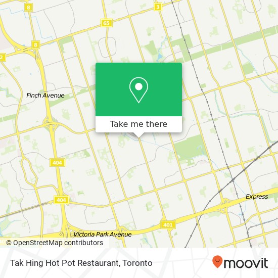 Tak Hing Hot Pot Restaurant, 2543 Warden Ave Toronto, ON M1W plan