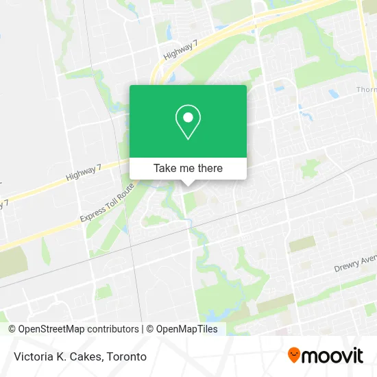 Victoria K. Cakes map