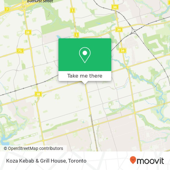 Koza Kebab & Grill House, 6464 Yonge St Toronto, ON M2M 3X4 plan