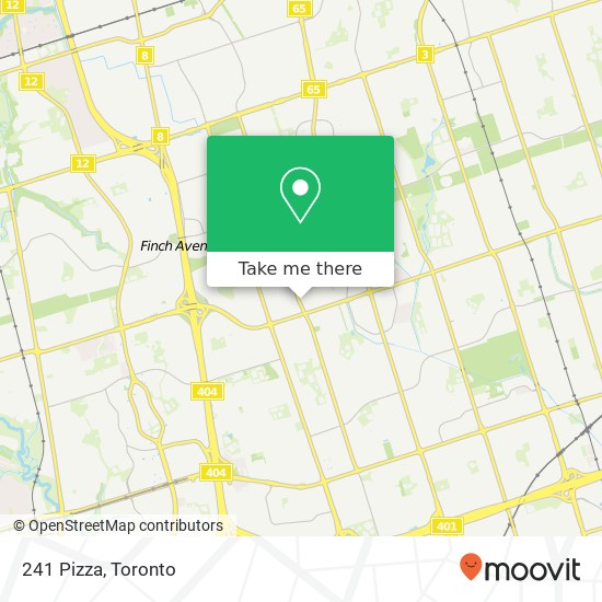 241 Pizza, 3069 Pharmacy Ave Toronto, ON M1W 2H1 plan