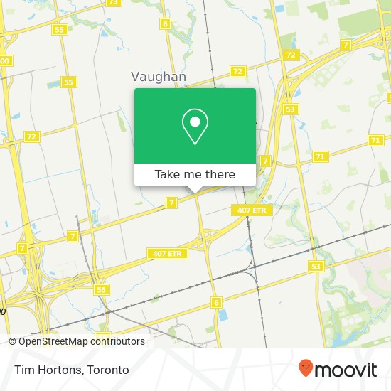 Tim Hortons, 2267 HWY-7 Vaughan, ON L4K map