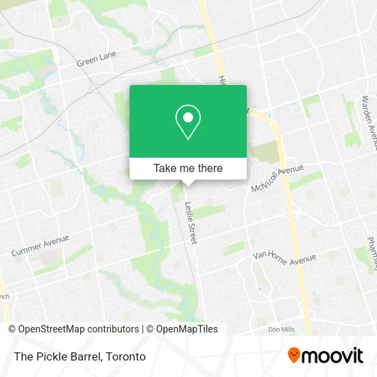 The Pickle Barrel map