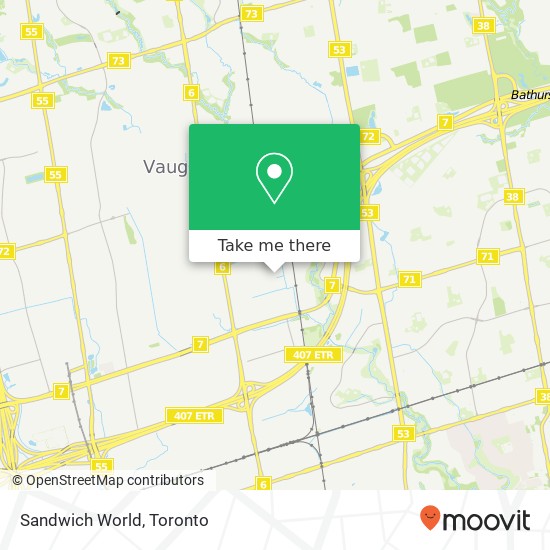 Sandwich World, 191 Bowes Rd Vaughan, ON L4K map