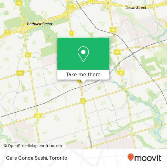 Gal's Gonoe Sushi, 5 Glen Cameron Rd Markham, ON L3T 5W2 map