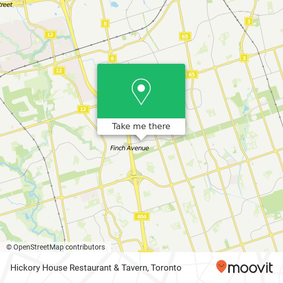 Hickory House Restaurant & Tavern, 440 McNicoll Ave Toronto, ON M2H plan