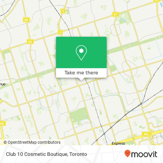 Club 10 Cosmetic Boutique, 19 Milliken Blvd Toronto, ON M1V plan