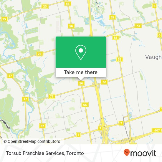 Torsub Franchise Services, 8611 Weston Rd Vaughan, ON L4L map