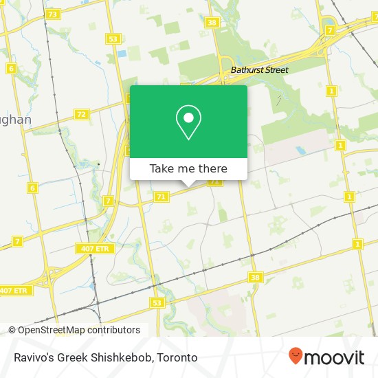 Ravivo's Greek Shishkebob, 1118 Centre St Vaughan, ON L4J map
