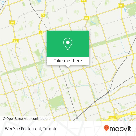 Wei Yue Restaurant, 3290 Midland Ave Toronto, ON M1V plan