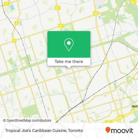 Tropical Joe's Caribbean Cuisine, Toronto, ON M1V map