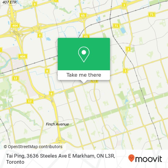 Tai Ping, 3636 Steeles Ave E Markham, ON L3R map