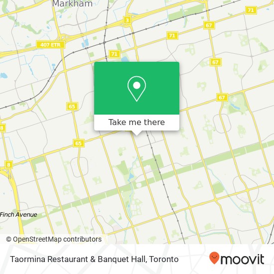 Taormina Restaurant & Banquet Hall, 3447 Kennedy Rd Toronto, ON M1V 4Y3 map