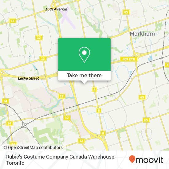 Rubie's Costume Company Canada Warehouse, 95 Shields Ct Markham, ON L3R 9T5 map