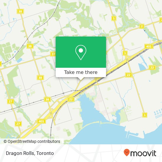 Dragon Rolls, 1105 Kingston Rd Pickering, ON L1V 1B5 map