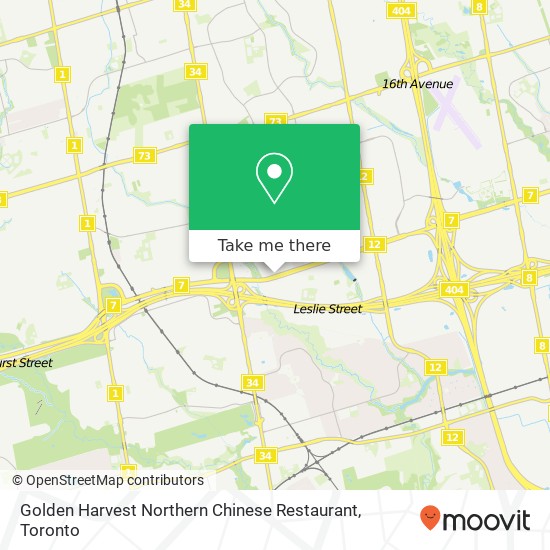 Golden Harvest Northern Chinese Restaurant, 328 HWY-7 E Richmond Hill, ON L4B 3P7 plan