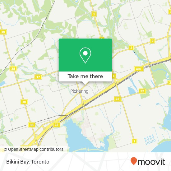 Bikini Bay, 1355 Kingston Rd Pickering, ON L1V 1B8 map