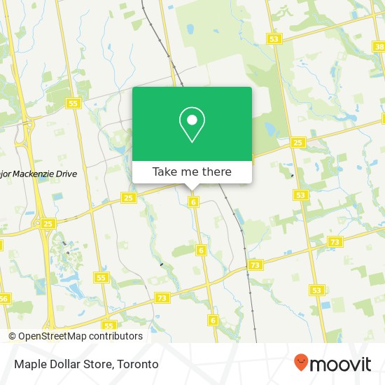 Maple Dollar Store, 9929 Keele St Vaughan, ON L6A map