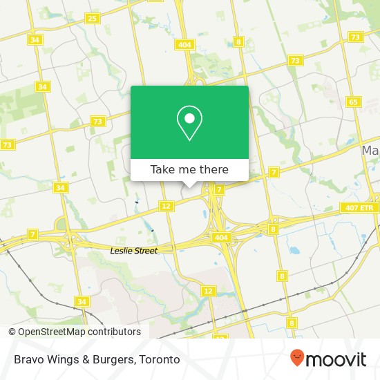 Bravo Wings & Burgers, 135 York Blvd Richmond Hill, ON L4B map