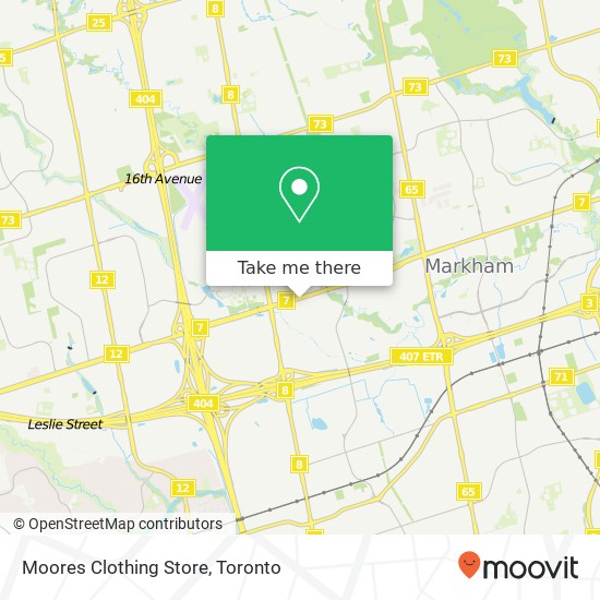 Moores Clothing Store, 3155 HWY-7 Markham, ON L3R map