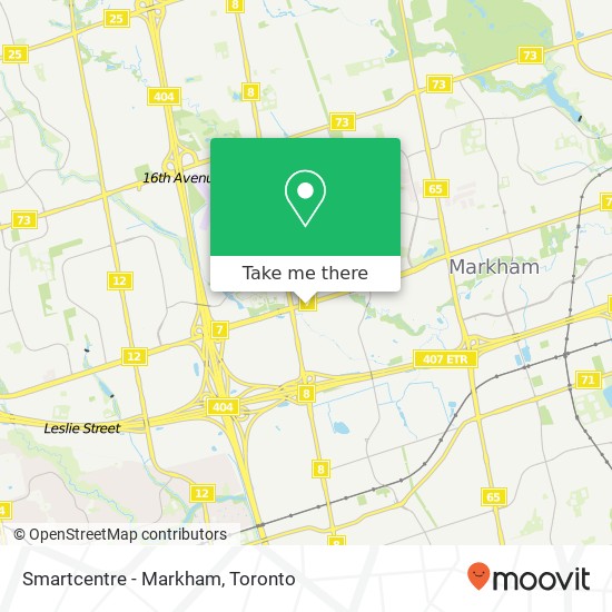 Smartcentre - Markham map