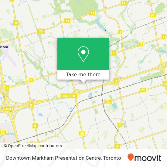 Downtown Markham Presentation Centre plan