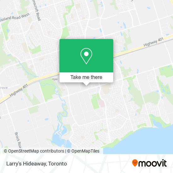 Larry's Hideaway map