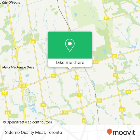 Siderno Quality Meat, 2354 Major MacKenzie Dr Vaughan, ON L6A 1W2 map