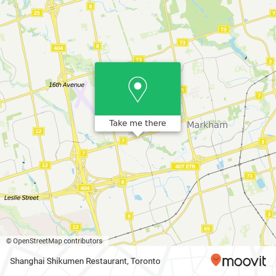 Shanghai Shikumen Restaurant, 3225 HWY-7 Markham, ON L3R map